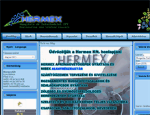 Tablet Screenshot of hermex.hu
